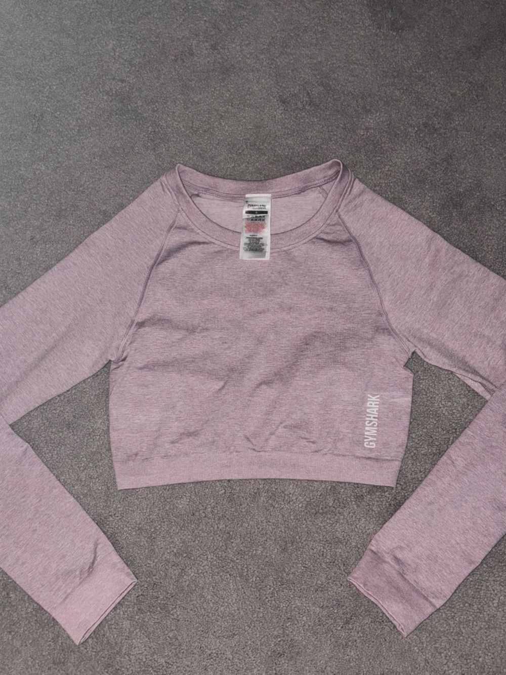 Gymshark Mauve Seamless Long-Sleeve Crop Top